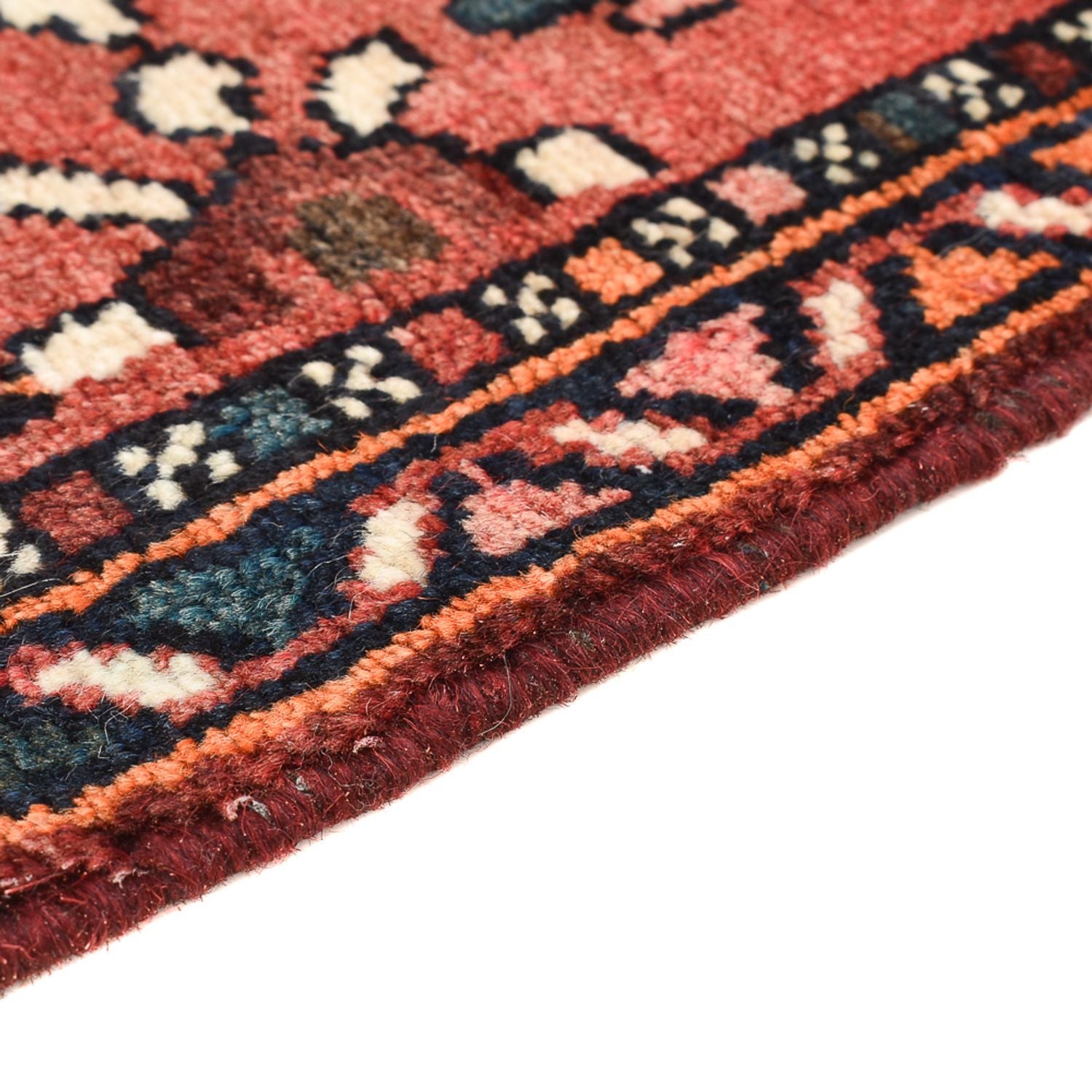 Alfombra persa - Nómada - 92 x 57 cm - rojo claro