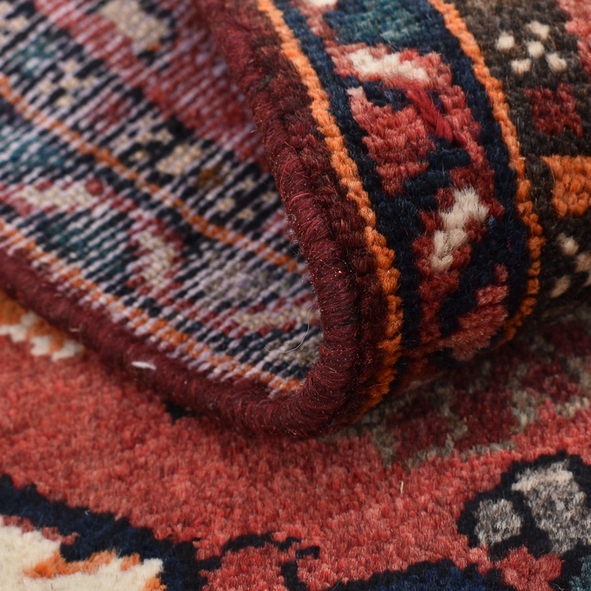 Alfombra persa - Nómada - 92 x 57 cm - rojo claro