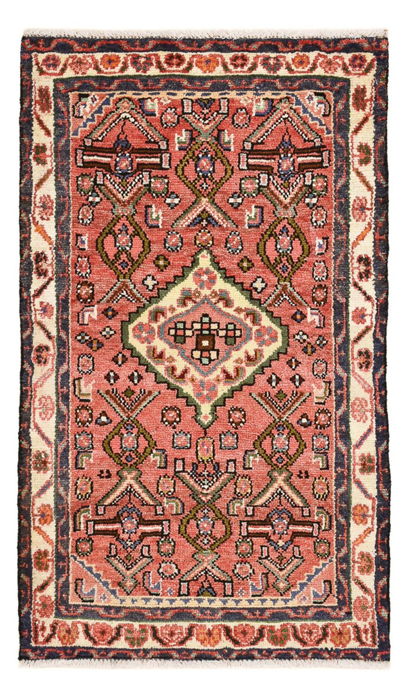 Alfombra persa - Nómada - 102 x 63 cm - rojo claro