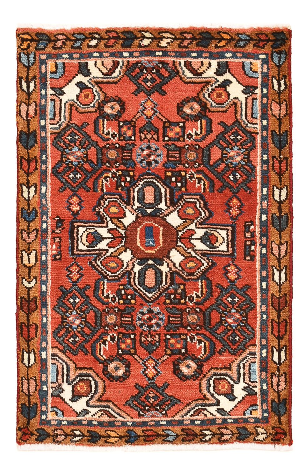 Alfombra persa - Nómada - 75 x 50 cm - rojo