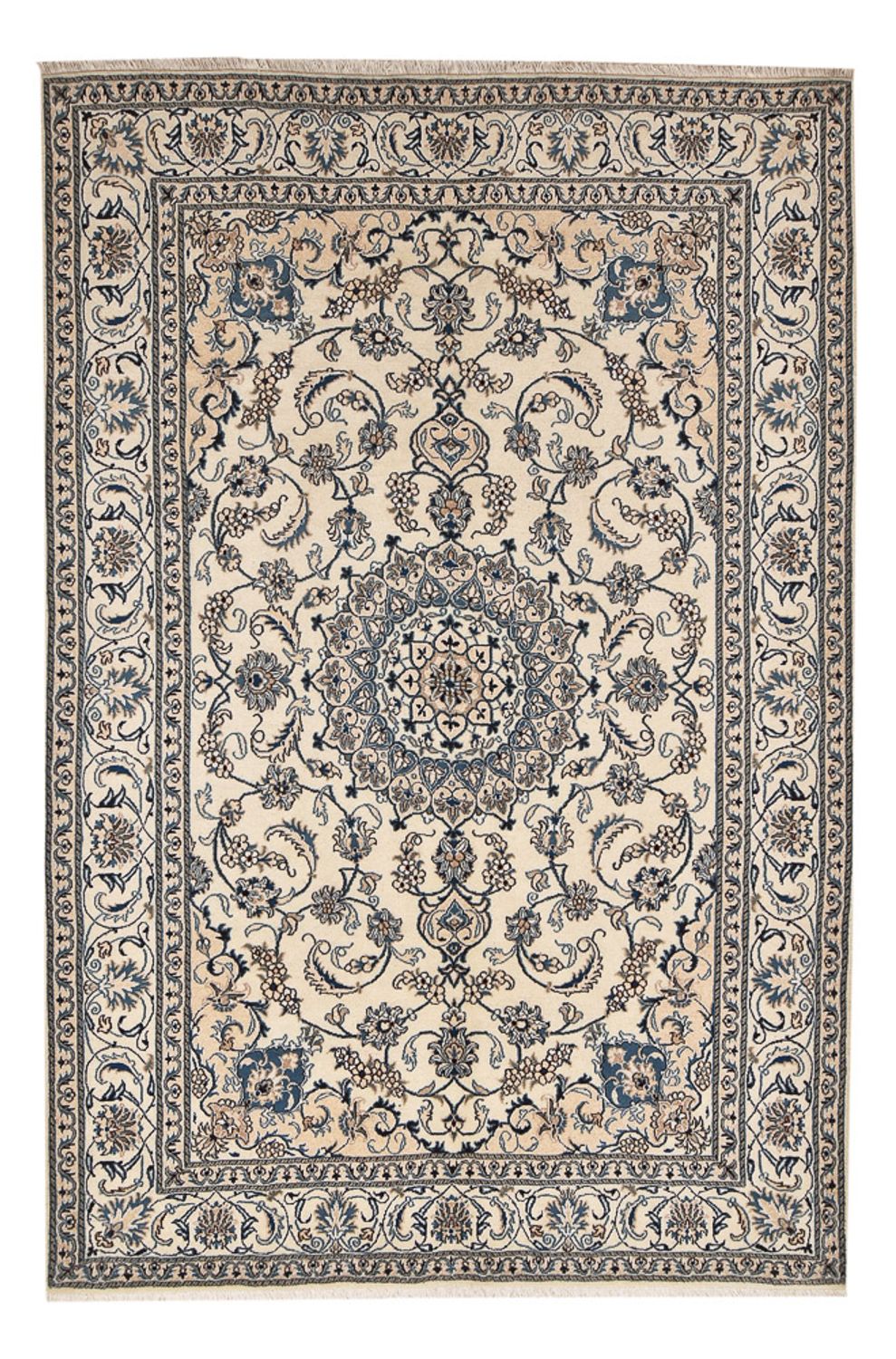 Alfombra persa - Nain - 295 x 195 cm - arena
