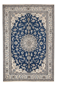 Alfombra persa - Nain - 297 x 200 cm - azul