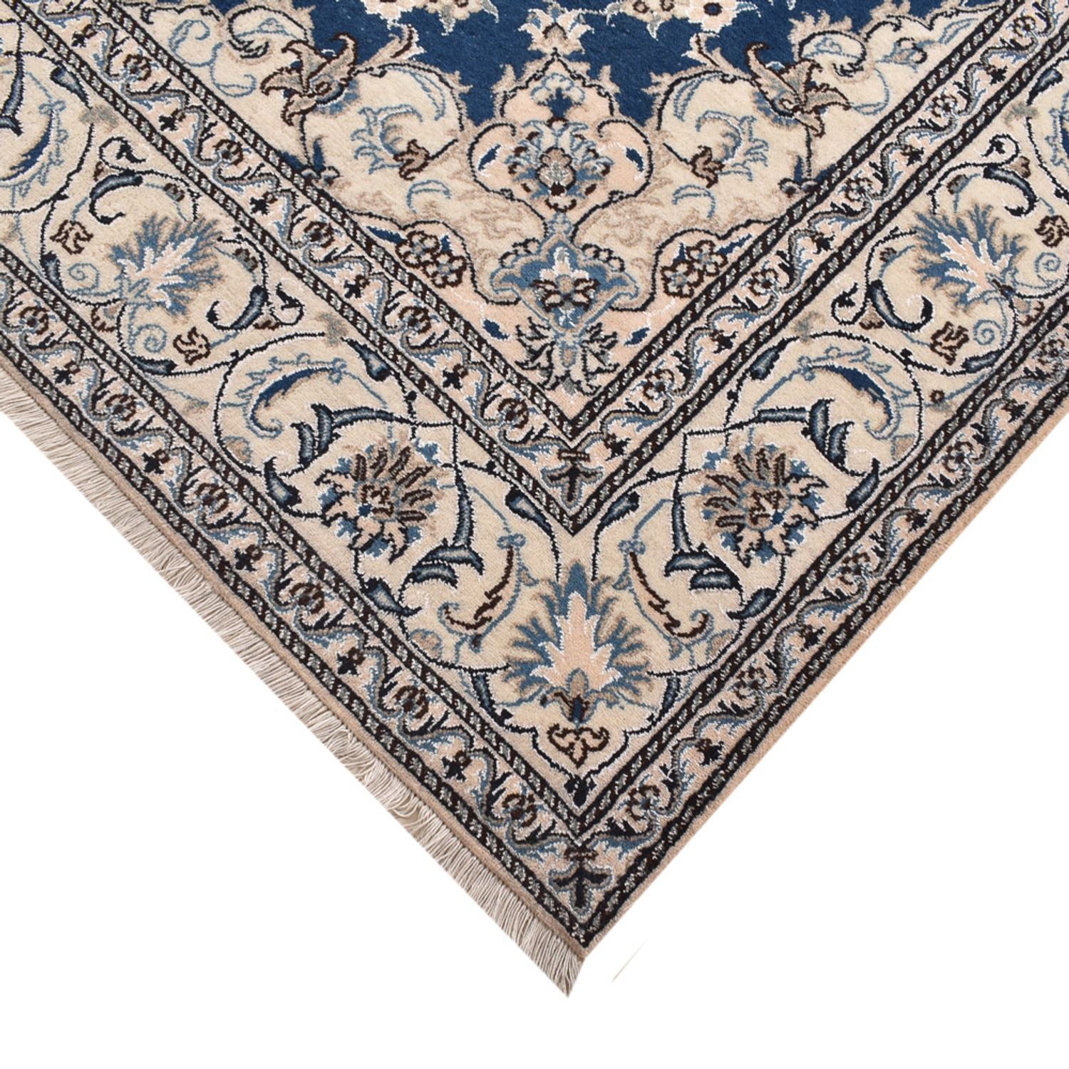 Alfombra persa - Nain - 297 x 200 cm - azul