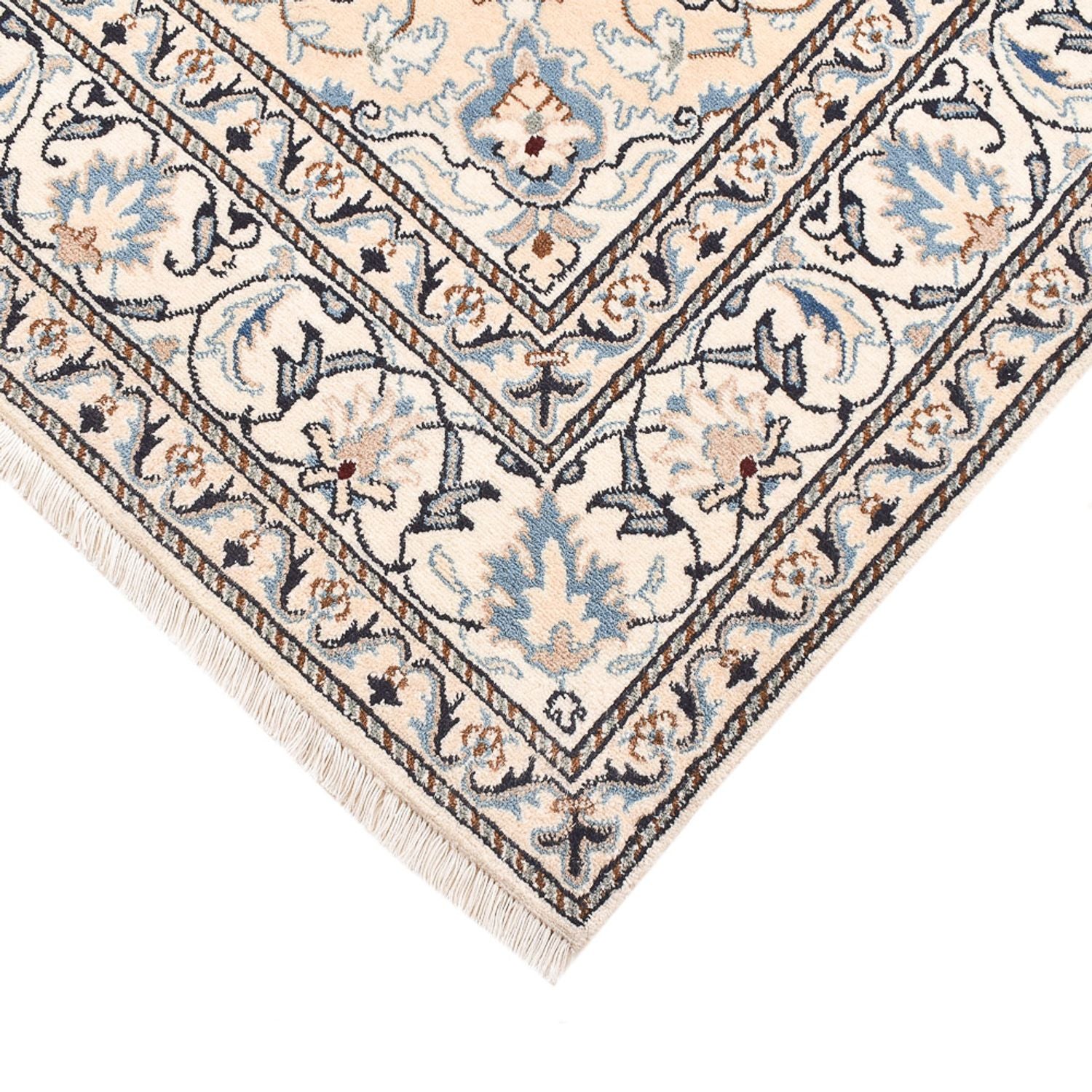 Alfombra persa - Nain - 202 x 149 cm - gris