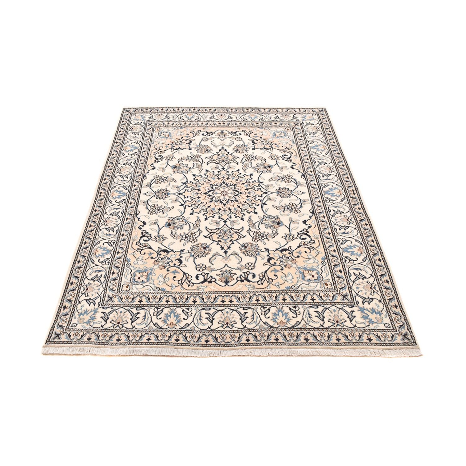 Alfombra persa - Nain - 202 x 149 cm - gris