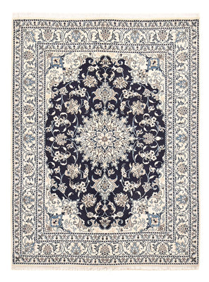 Alfombra persa - Nain - 198 x 149 cm - azul oscuro