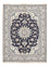 Alfombra persa - Nain - 198 x 149 cm - azul oscuro