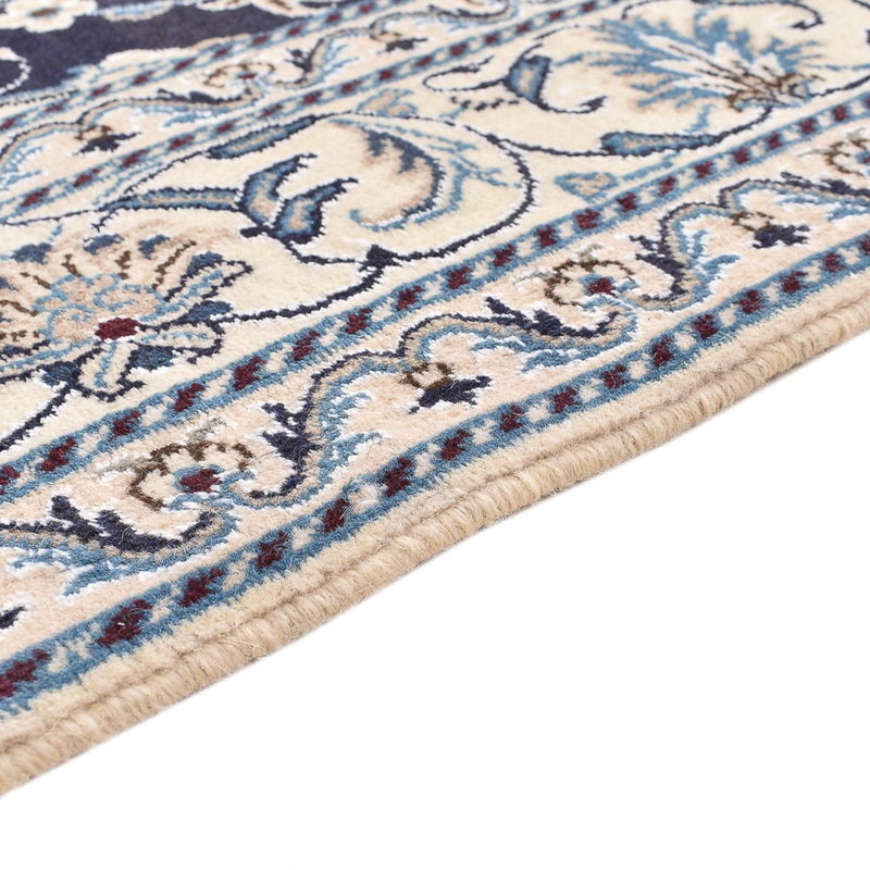 Alfombra persa - Nain - 198 x 149 cm - azul oscuro