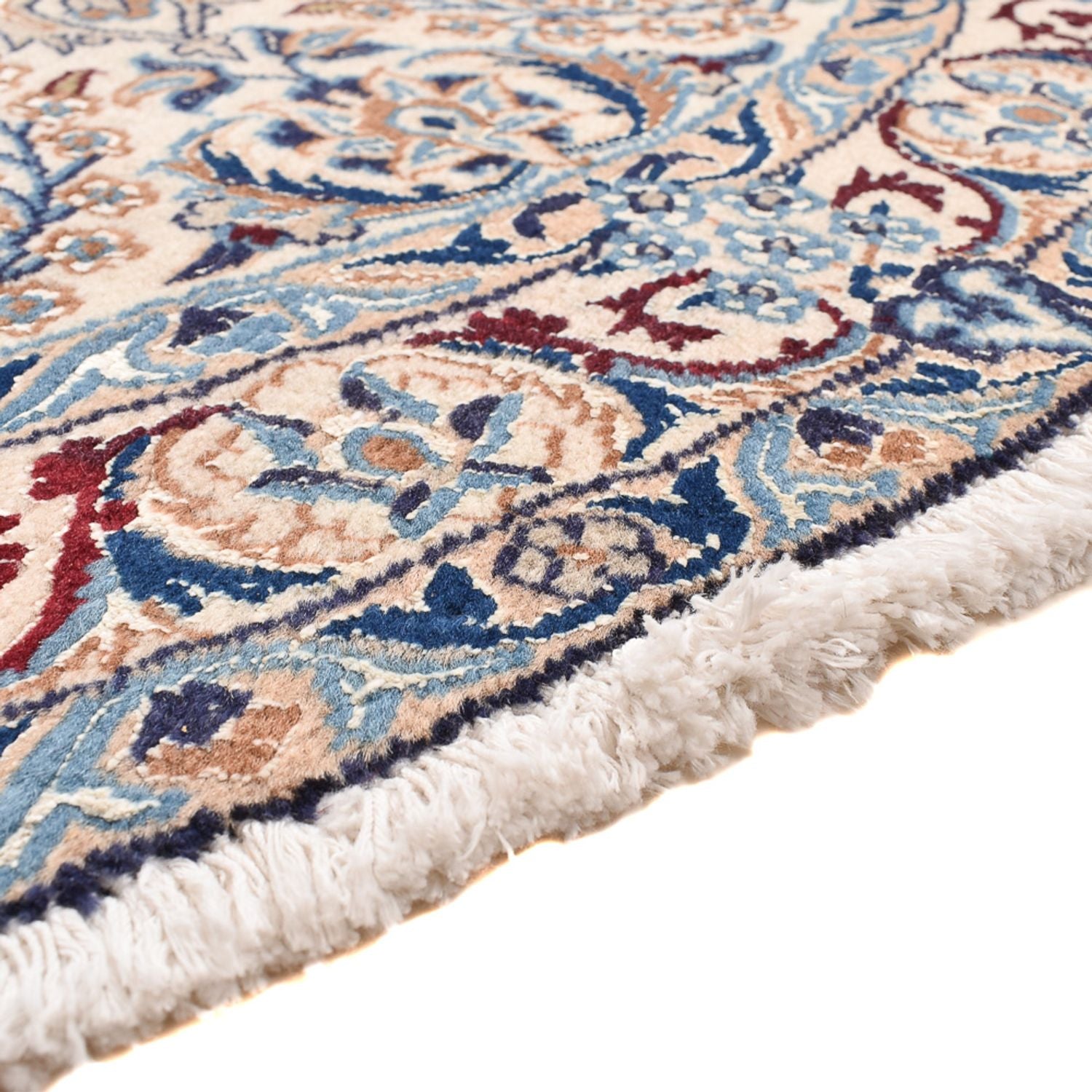 Alfombra Persa - Nain - Real redondo  - 136 x 136 cm - gris