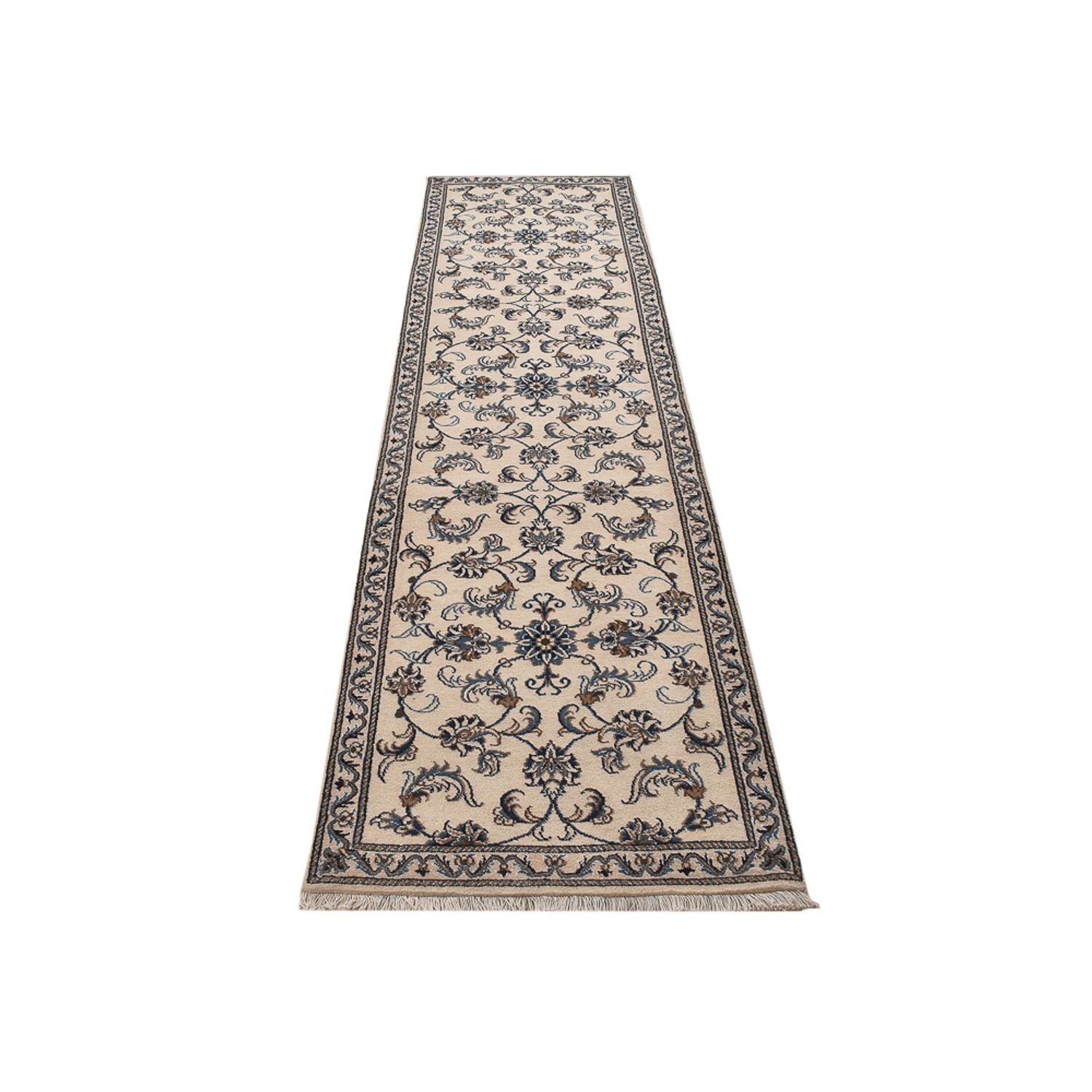 Alfombra de pasillo Alfombra persa - Nain - 311 x 79 cm - beige