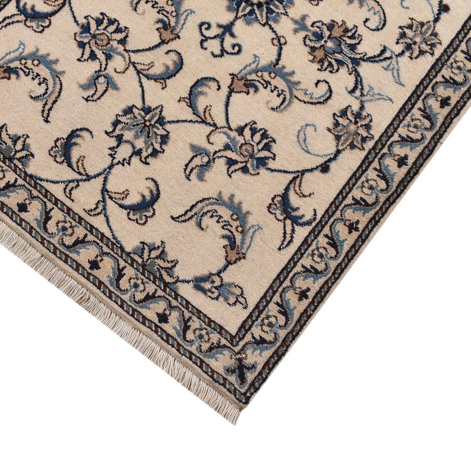 Alfombra de pasillo Alfombra persa - Nain - 297 x 79 cm - beige