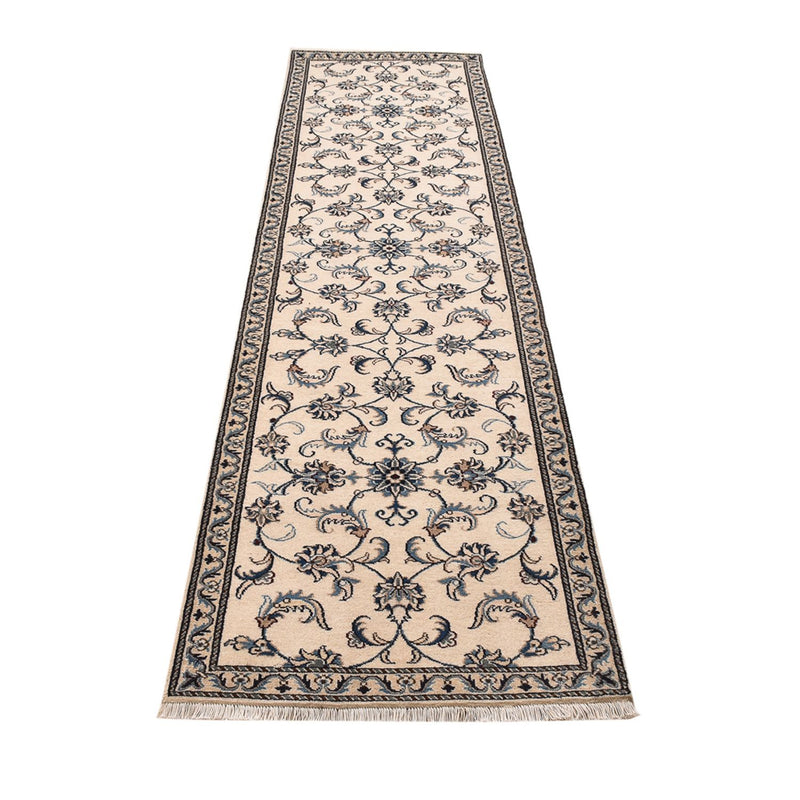 Alfombra de pasillo Alfombra persa - Nain - 297 x 79 cm - beige