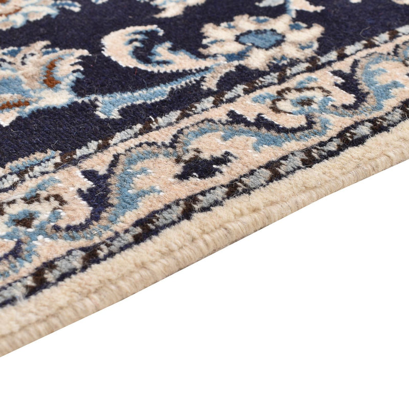 Alfombra de pasillo Alfombra persa - Nain - 189 x 75 cm - azul oscuro