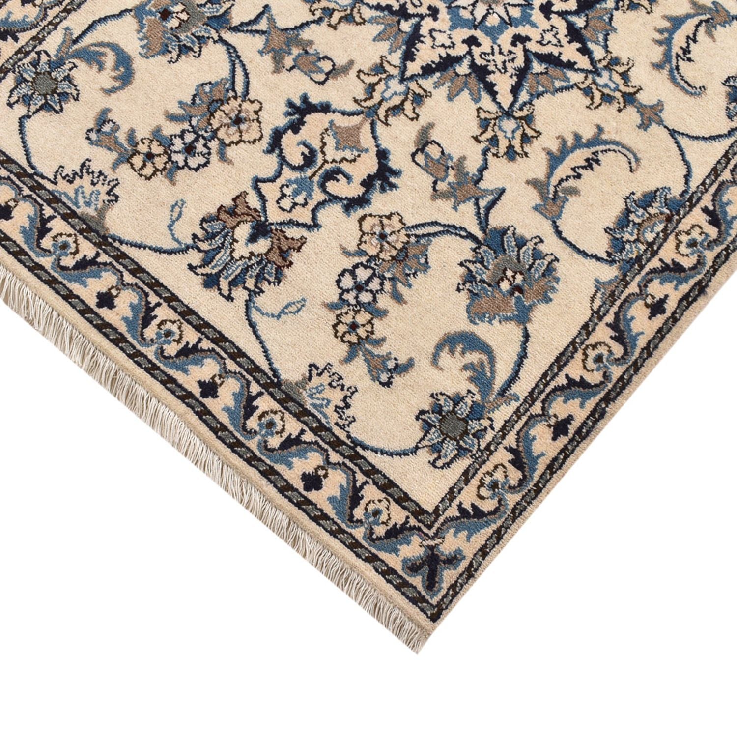 Alfombra de pasillo Alfombra persa - Nain - 204 x 80 cm - beige