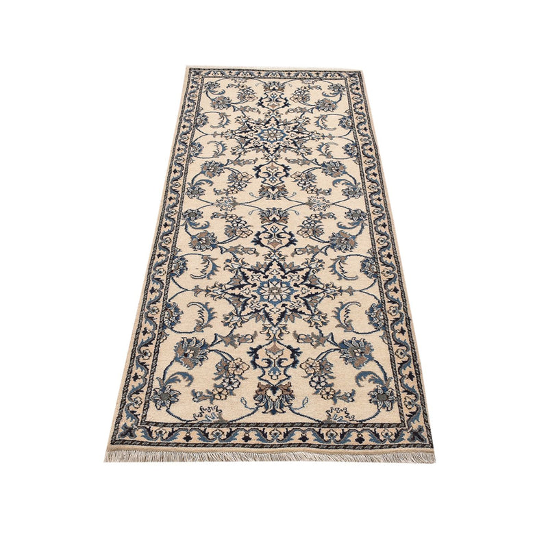 Alfombra de pasillo Alfombra persa - Nain - 204 x 80 cm - beige