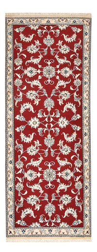 Alfombra de pasillo Alfombra persa - Nain - 198 x 77 cm - rojo