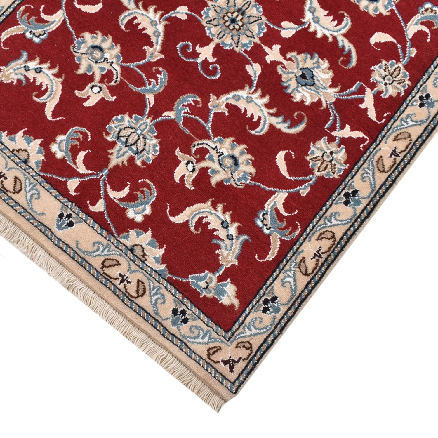 Alfombra de pasillo Alfombra persa - Nain - 198 x 77 cm - rojo
