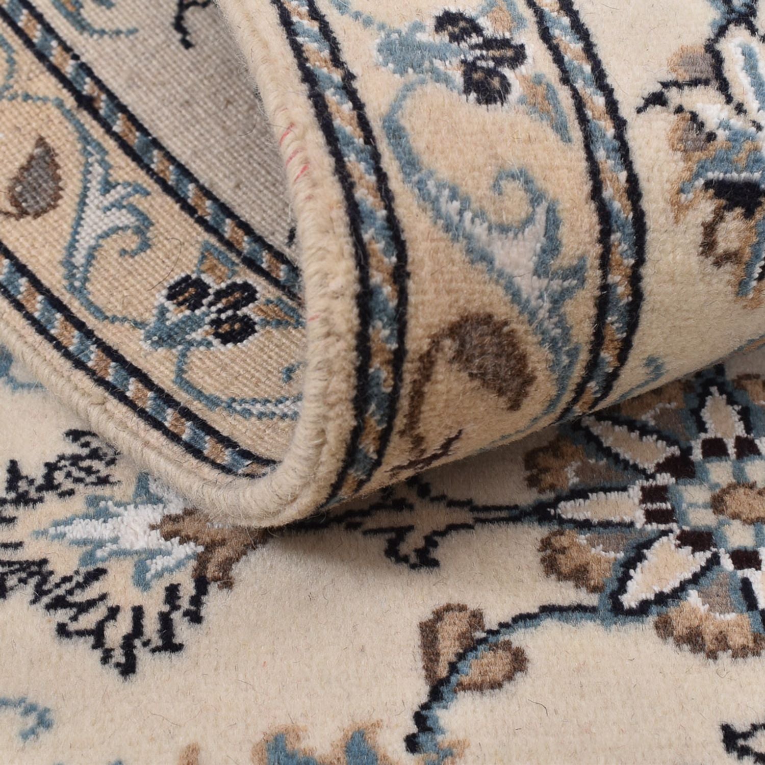 Alfombra de pasillo Alfombra persa - Nain - 182 x 79 cm - beige