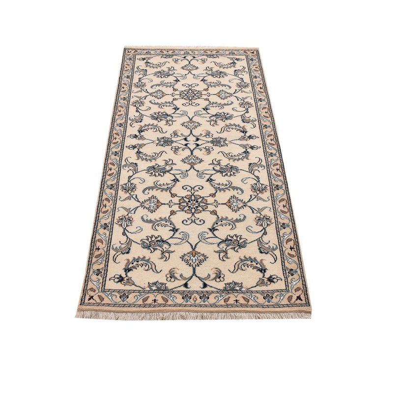 Alfombra de pasillo Alfombra persa - Nain - 182 x 79 cm - beige