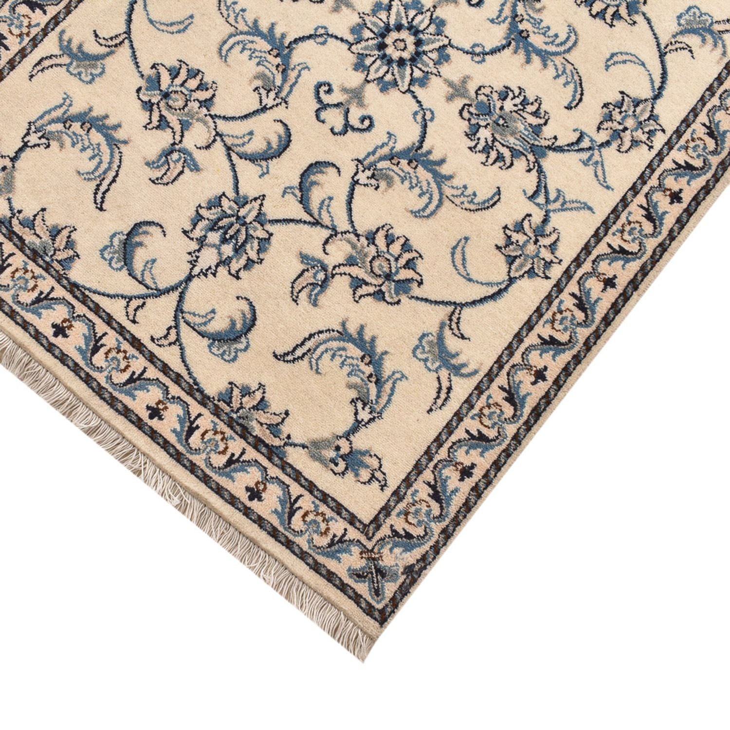Alfombra de pasillo Alfombra persa - Nain - 200 x 80 cm - beige