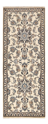 Alfombra de pasillo Alfombra persa - Nain - 205 x 79 cm - beige