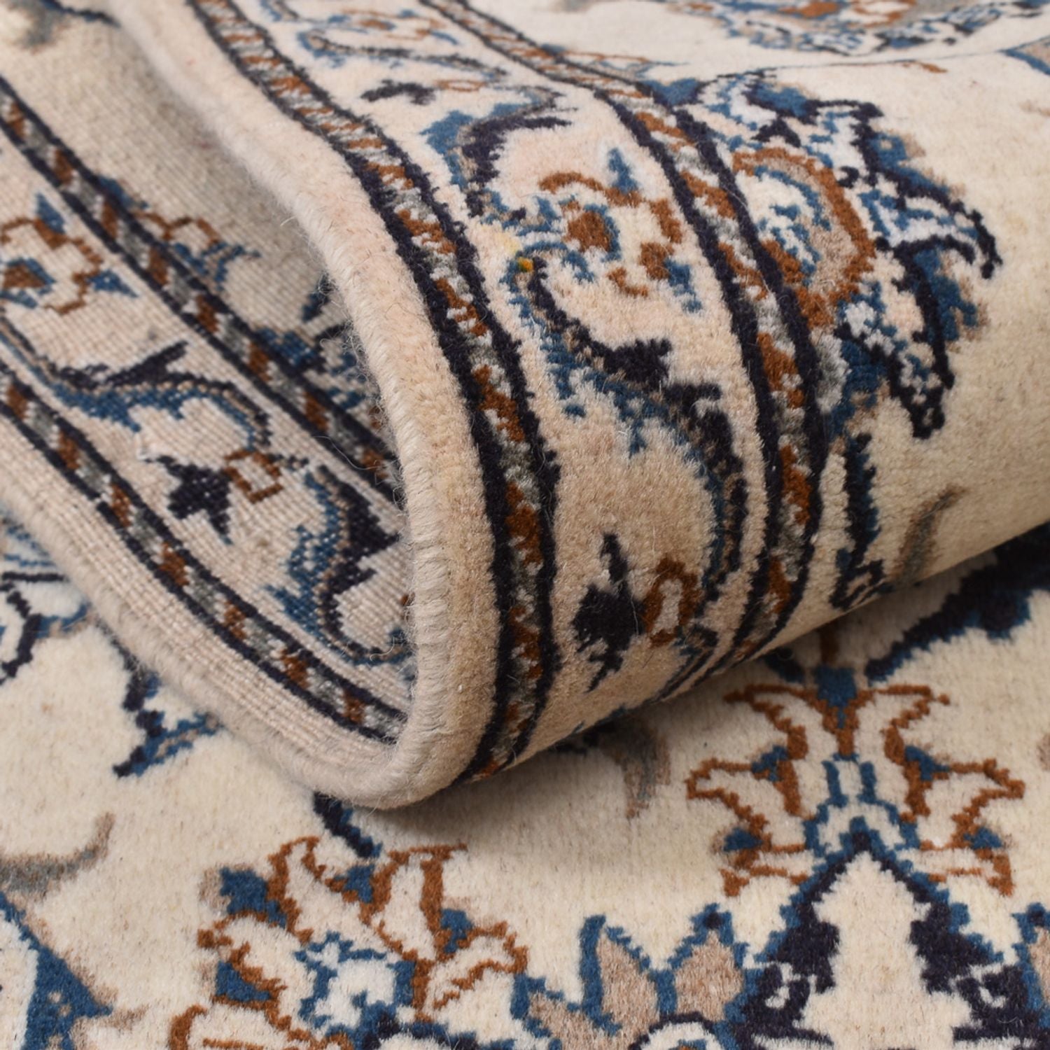 Alfombra de pasillo Alfombra persa - Nain - 205 x 79 cm - beige