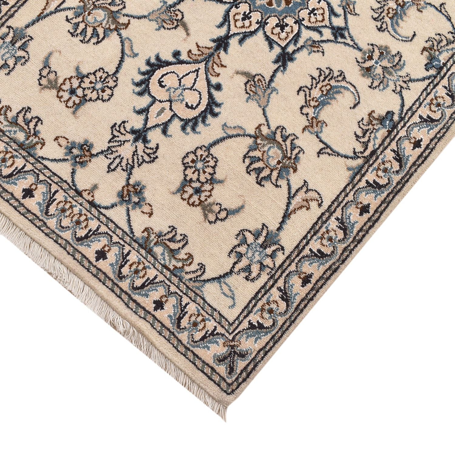 Alfombra de pasillo Alfombra persa - Nain - 201 x 77 cm - beige