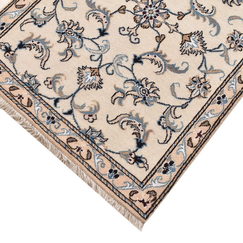 Alfombra de pasillo Alfombra persa - Nain - 200 x 80 cm - beige