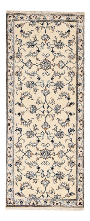 Alfombra de pasillo Alfombra persa - Nain - 193 x 80 cm - beige