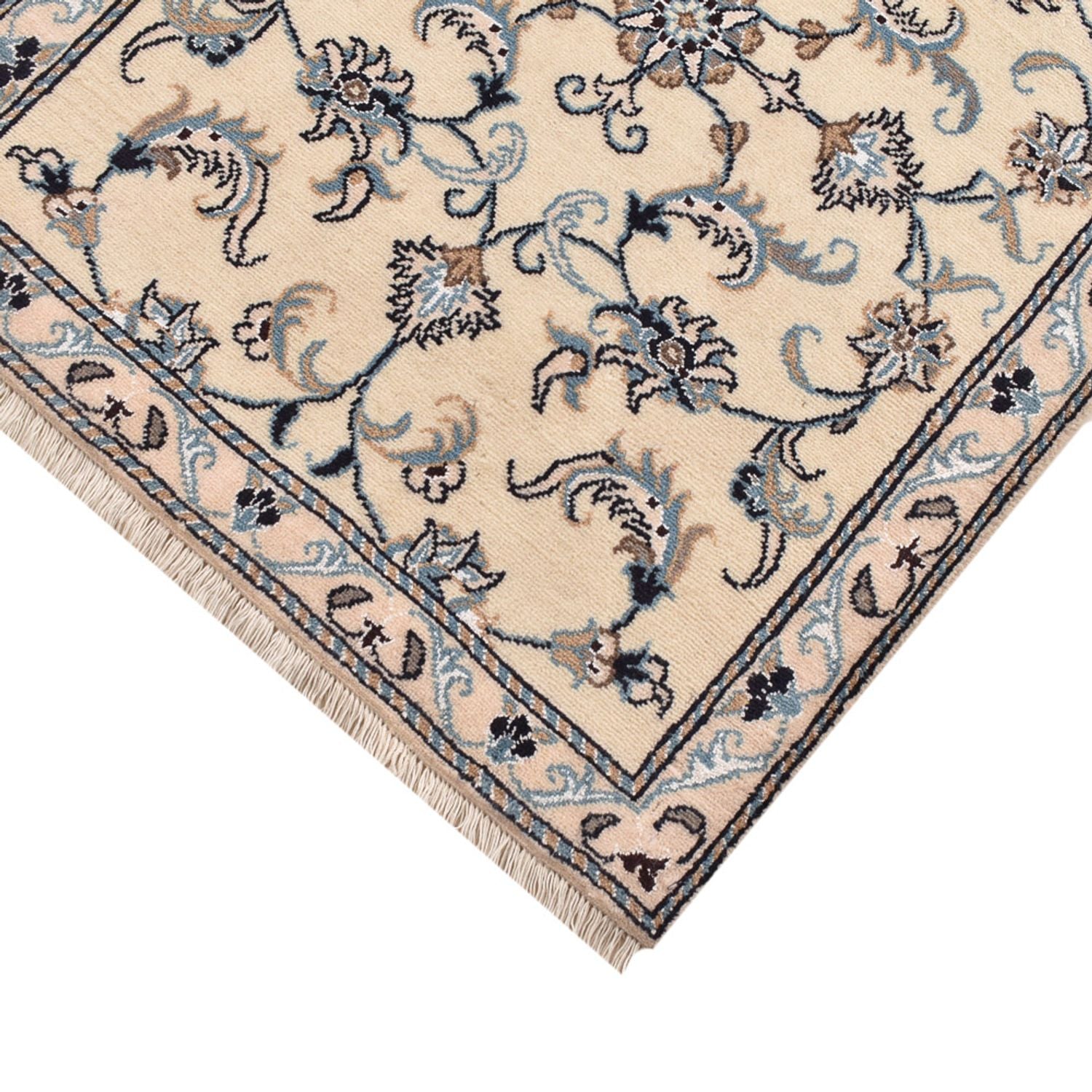 Alfombra de pasillo Alfombra persa - Nain - 193 x 80 cm - beige