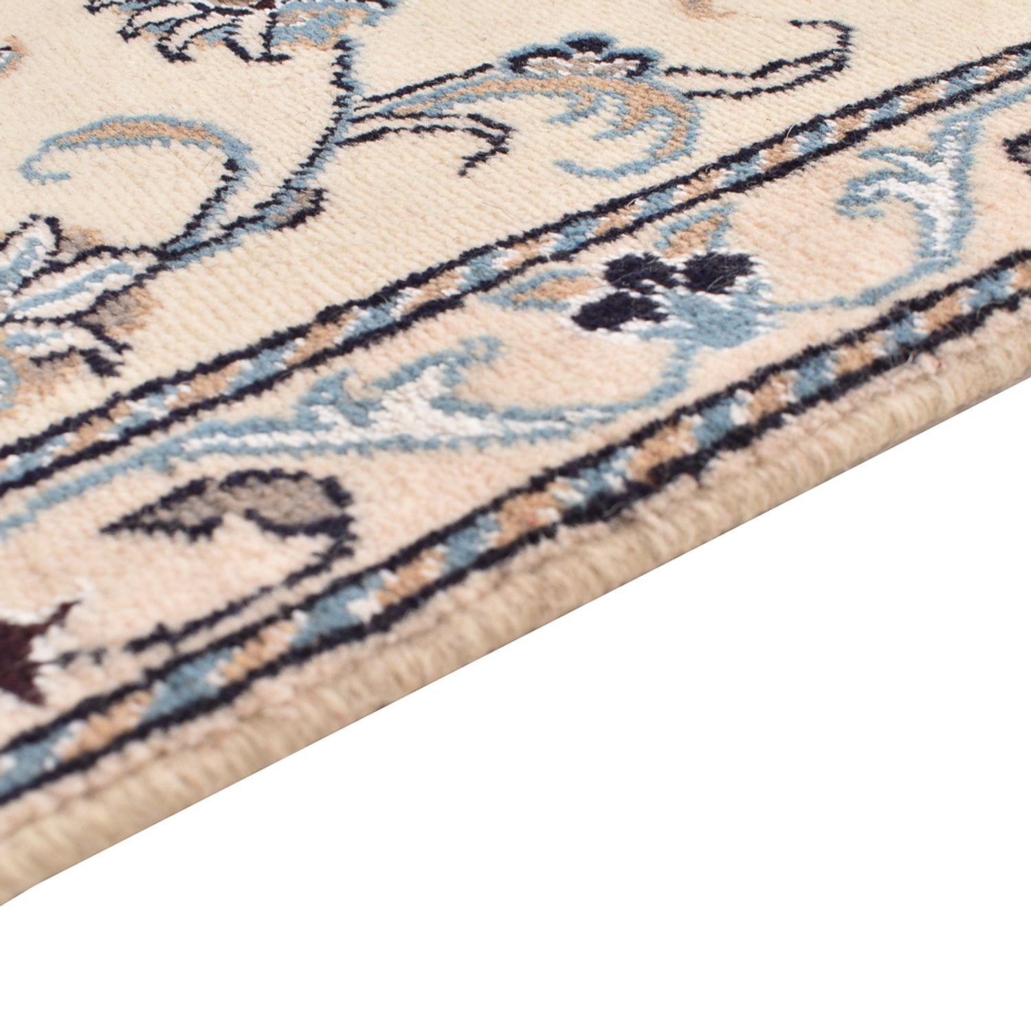 Alfombra de pasillo Alfombra persa - Nain - 193 x 80 cm - beige