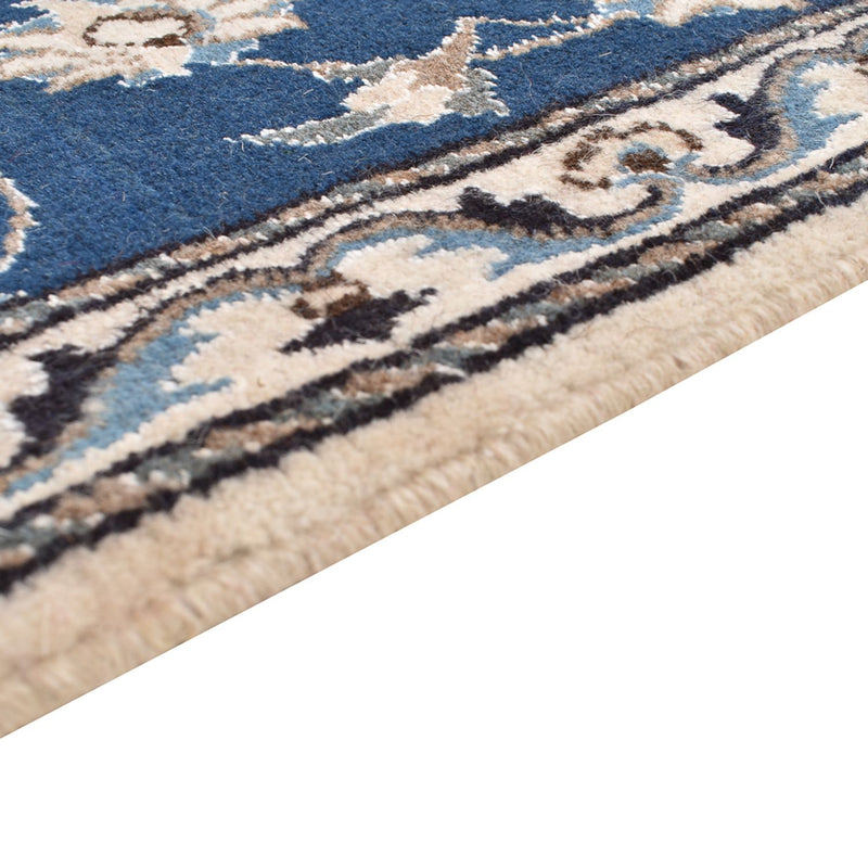 Alfombra de pasillo Alfombra persa - Nain - 197 x 76 cm - azul oscuro