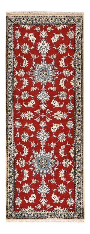 Alfombra de pasillo Alfombra persa - Nain - 209 x 80 cm - rojo