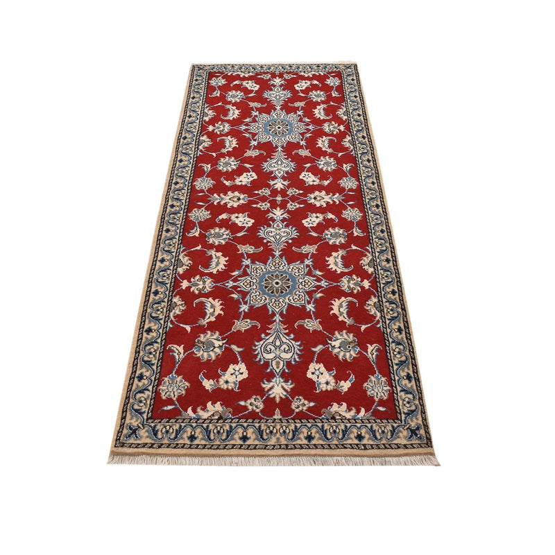 Alfombra de pasillo Alfombra persa - Nain - 209 x 80 cm - rojo