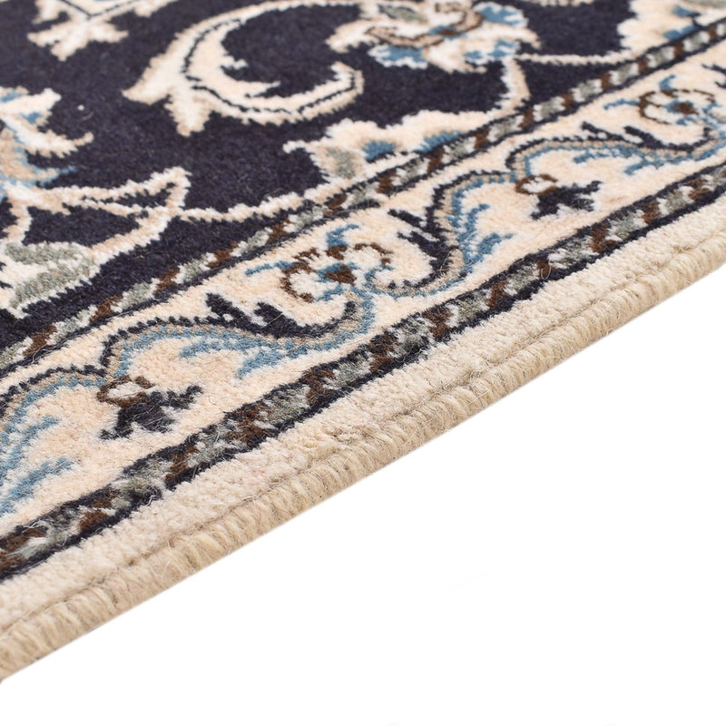 Alfombra persa - Nain - 135 x 70 cm - azul oscuro