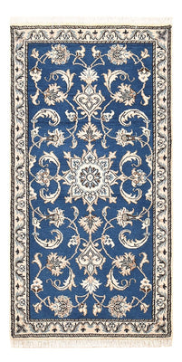 Alfombra persa - Nain - 135 x 67 cm - azul