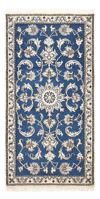 Alfombra persa - Nain - 135 x 67 cm - azul