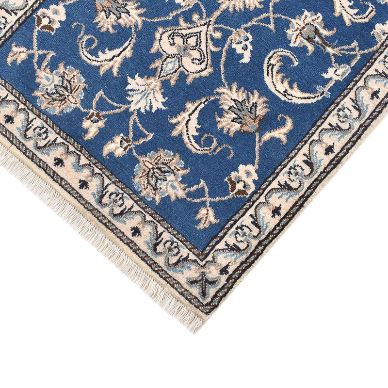 Alfombra persa - Nain - 135 x 67 cm - azul