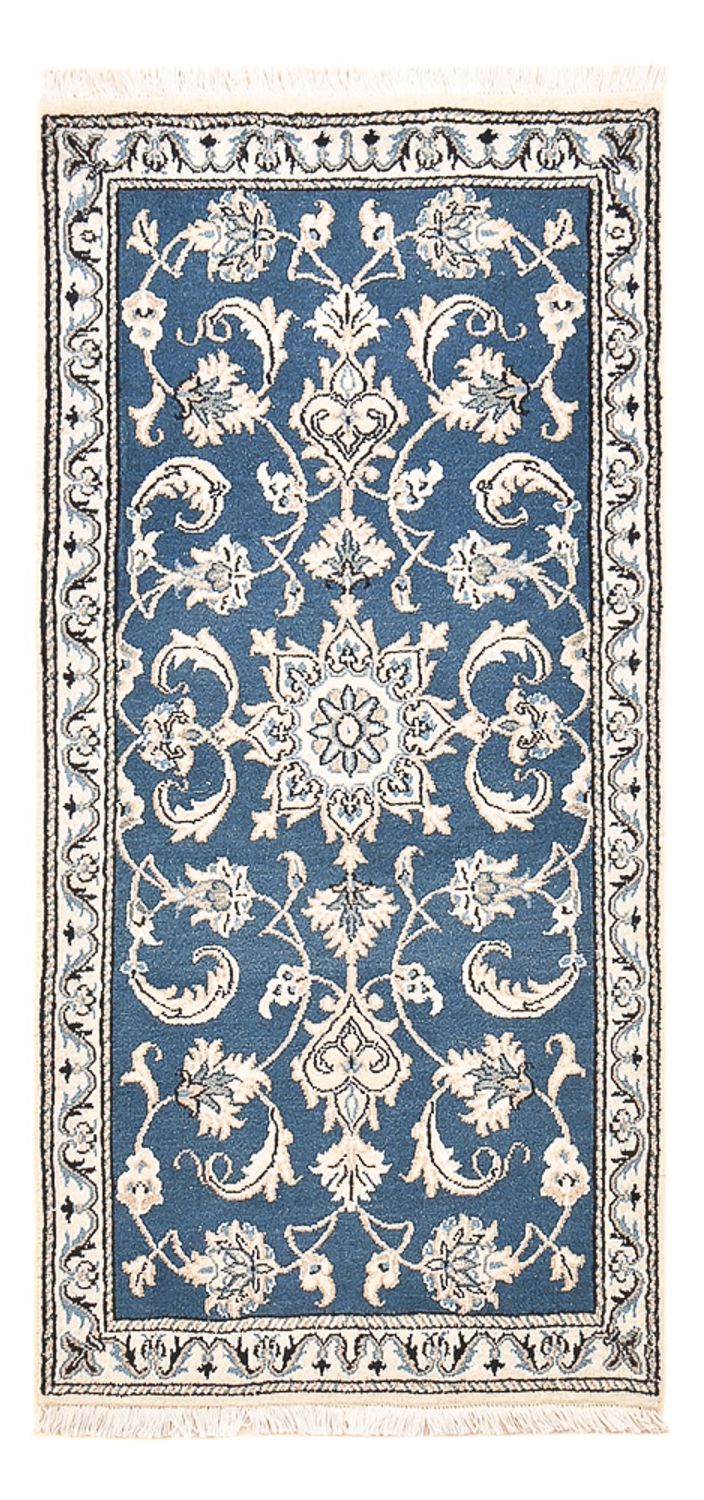 Alfombra persa - Nain - 146 x 68 cm - azul