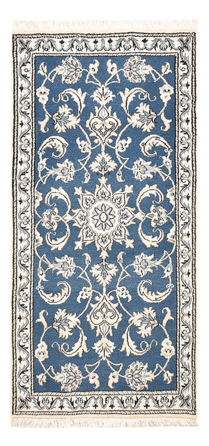 Alfombra persa - Nain - 146 x 68 cm - azul