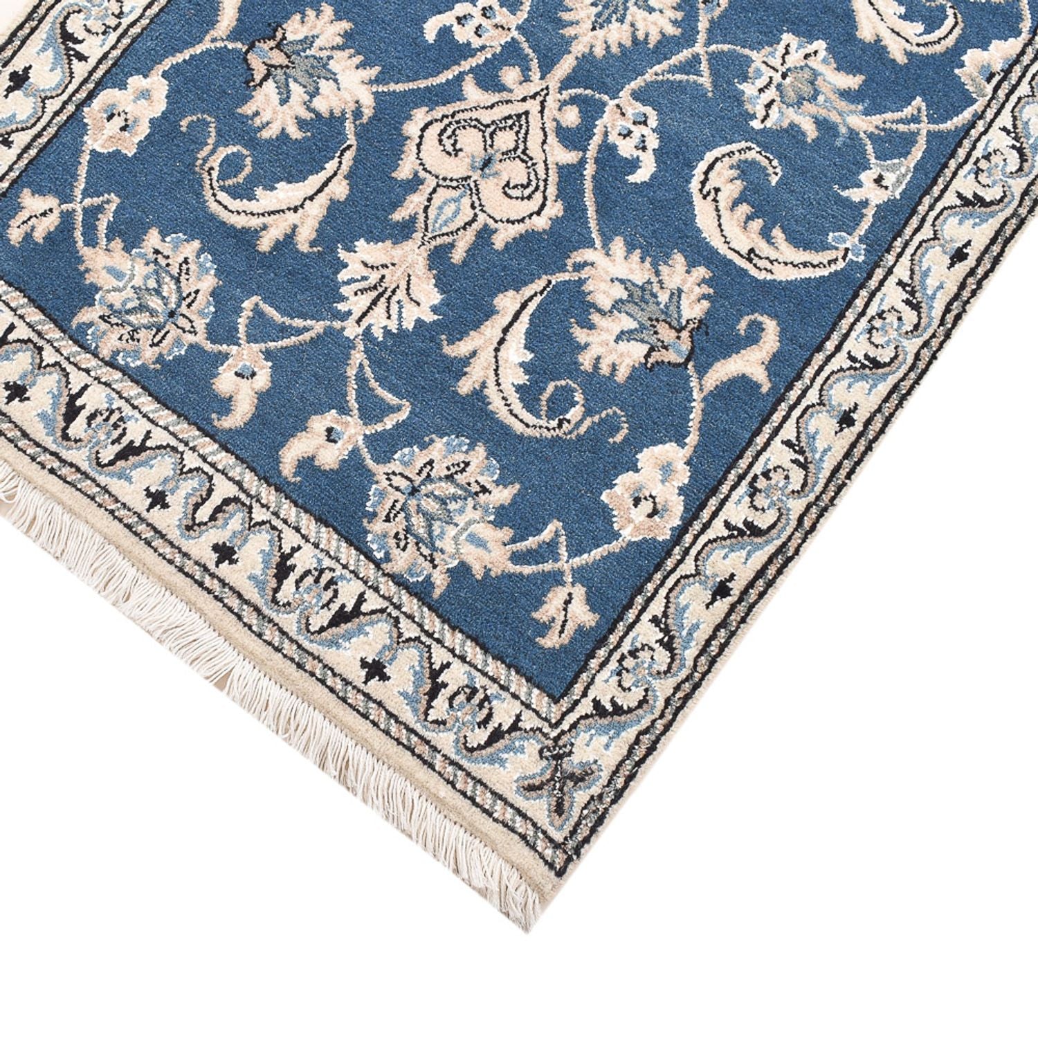 Alfombra persa - Nain - 146 x 68 cm - azul