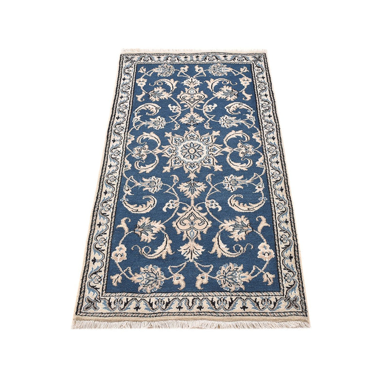 Alfombra persa - Nain - 146 x 68 cm - azul