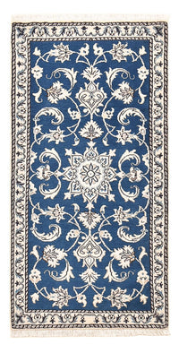 Alfombra persa - Nain - 141 x 72 cm - azul
