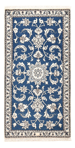 Alfombra persa - Nain - 141 x 72 cm - azul