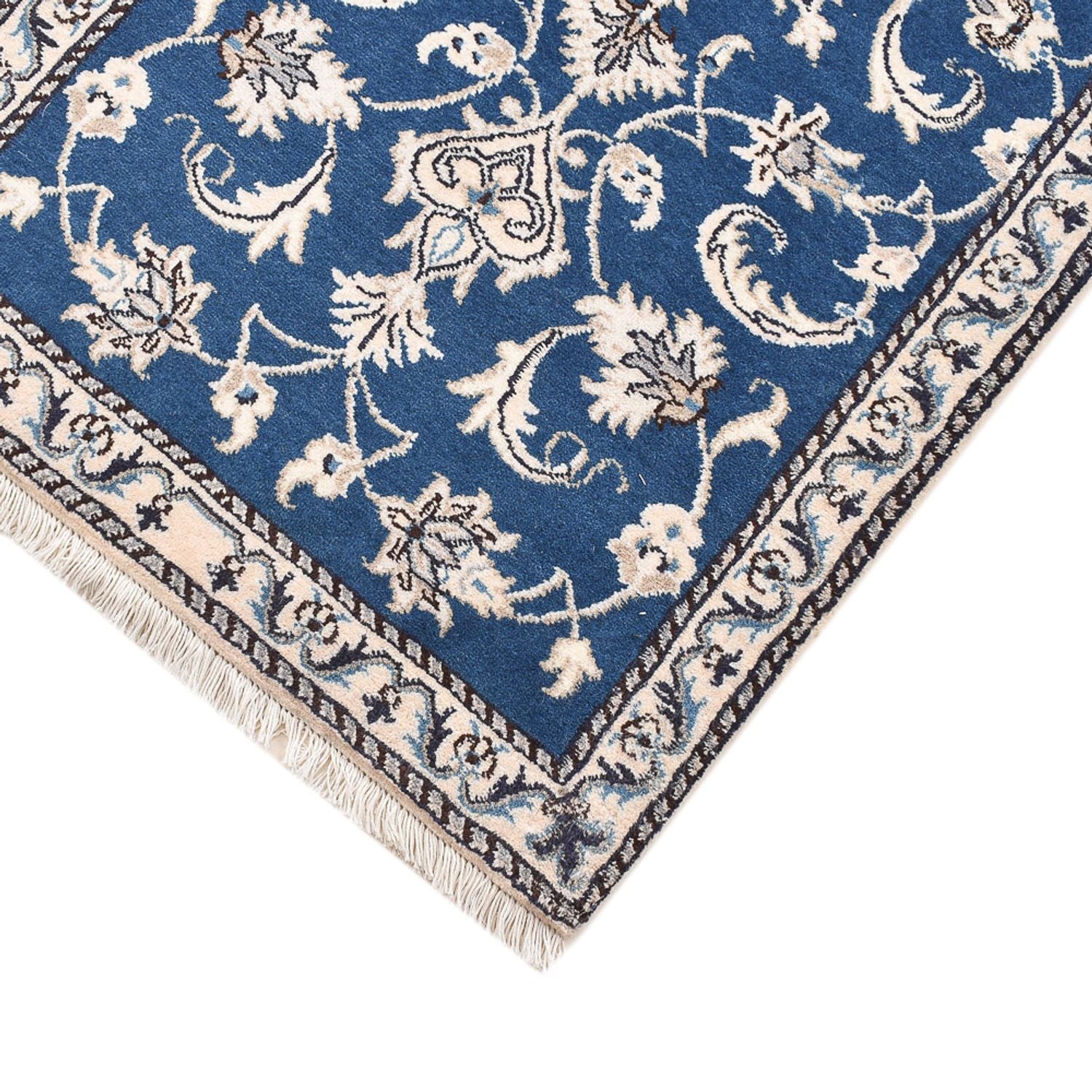 Alfombra persa - Nain - 141 x 72 cm - azul