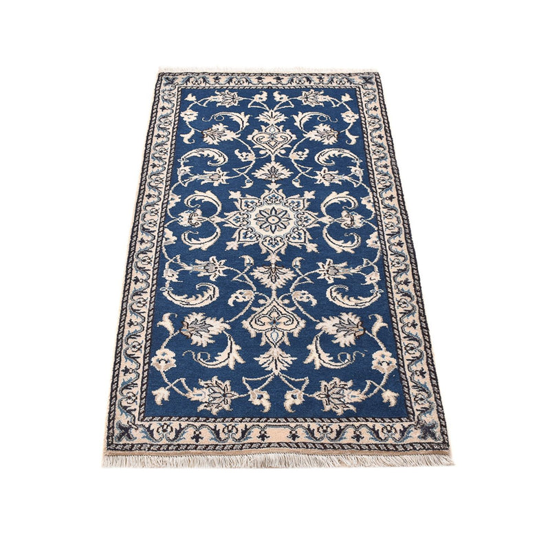 Alfombra persa - Nain - 141 x 72 cm - azul