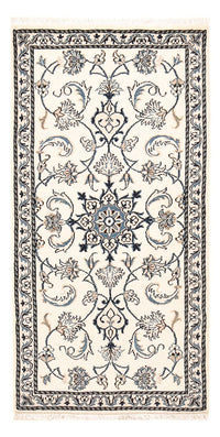 Alfombra persa - Nain - 143 x 70 cm - gris claro