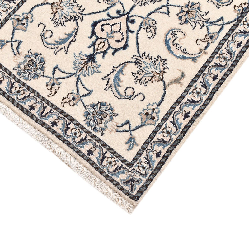 Alfombra persa - Nain - 143 x 70 cm - gris claro
