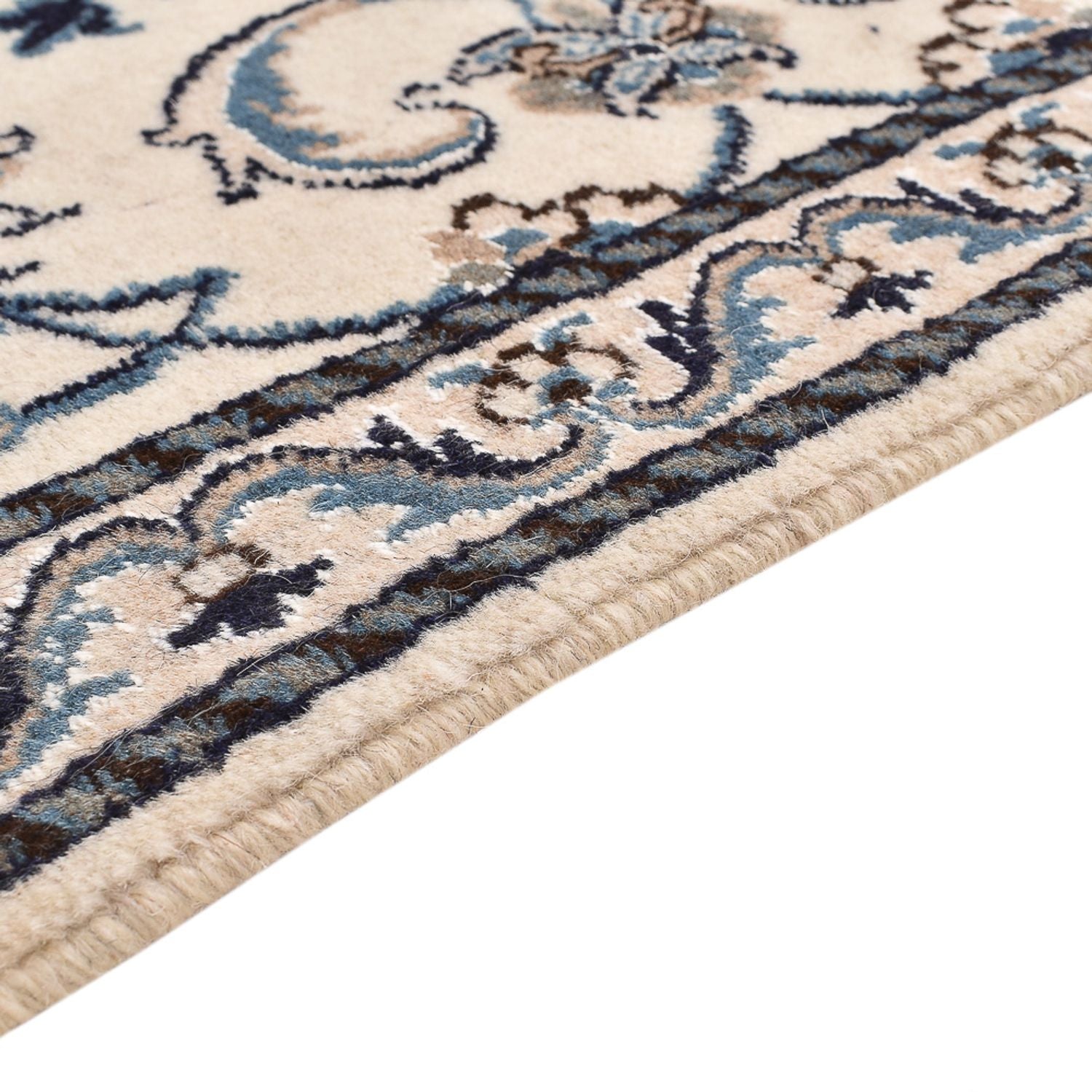 Alfombra persa - Nain - 143 x 70 cm - gris claro