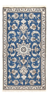 Alfombra persa - Nain - 136 x 70 cm - azul
